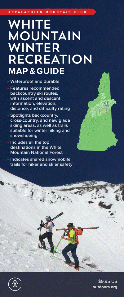 AMC White Mountain Winter Recreation Map & Guide